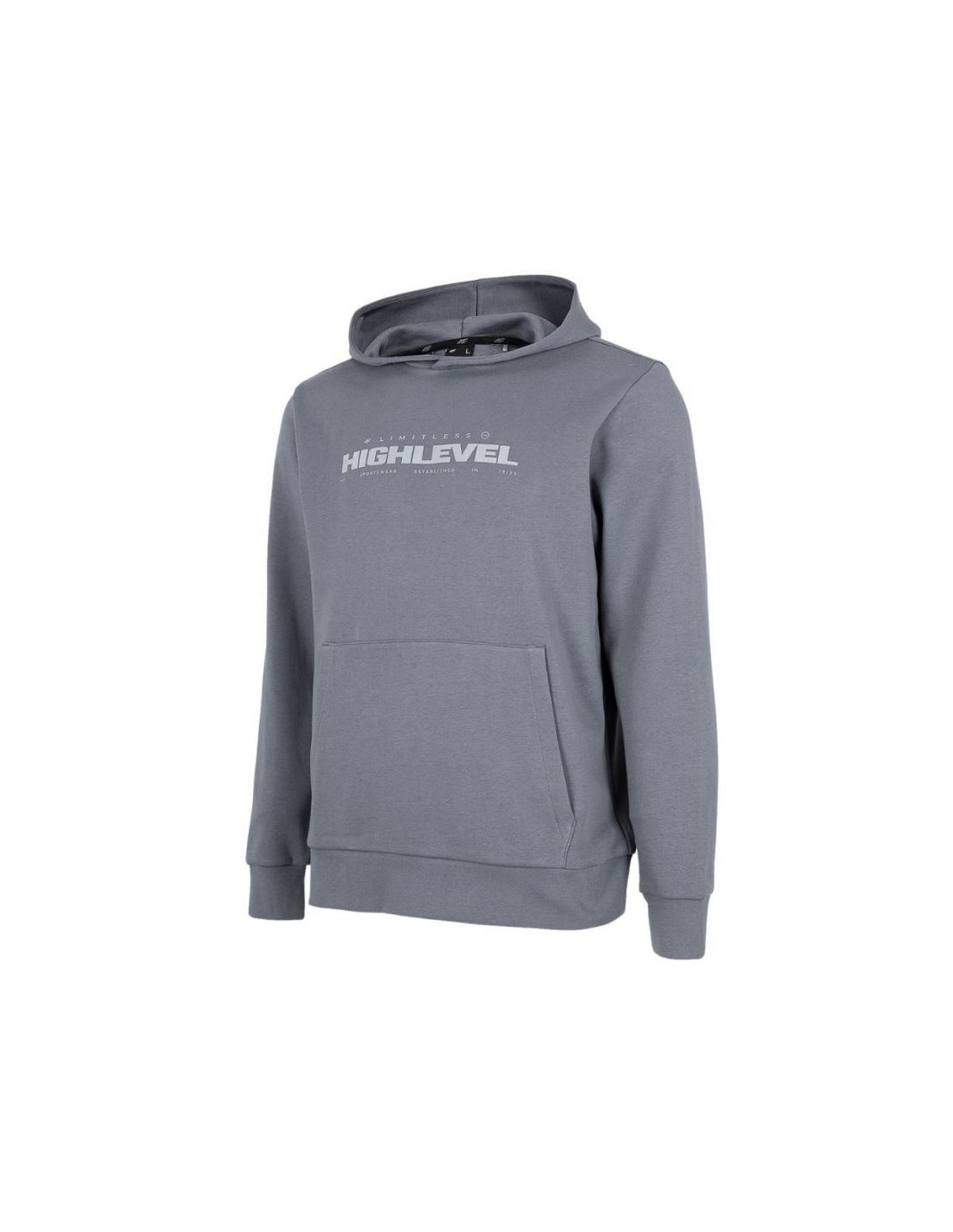 4F Ανδρικό Φούτερ με Κουκούλα Γκρι H4Z22-BLM015-32S