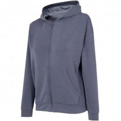 4F Γυναικεία Ζακέτα Φούτερ Μπλε H4Z22-BLD041-32S