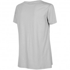 4F Γυναικείο Αθλητικό T-shirt με V Λαιμόκοψη Γκρι H4Z22-TSD352-27M