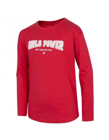 4F Παιδική Χειμερινή Μπλούζα Μακρυμάνικη Κόκκινη HJZ22-JTSDL002-62S