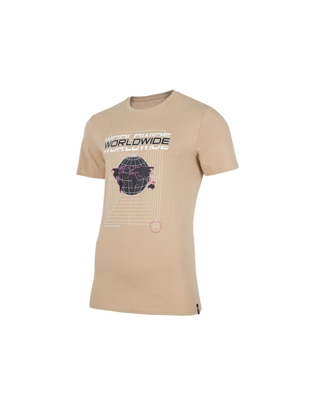 Men's T-Shirts 4F Beige
