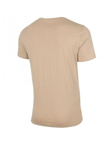 4F Ανδρικό T-shirt Μπεζ με Στάμπα H4Z22-TSM029-82S