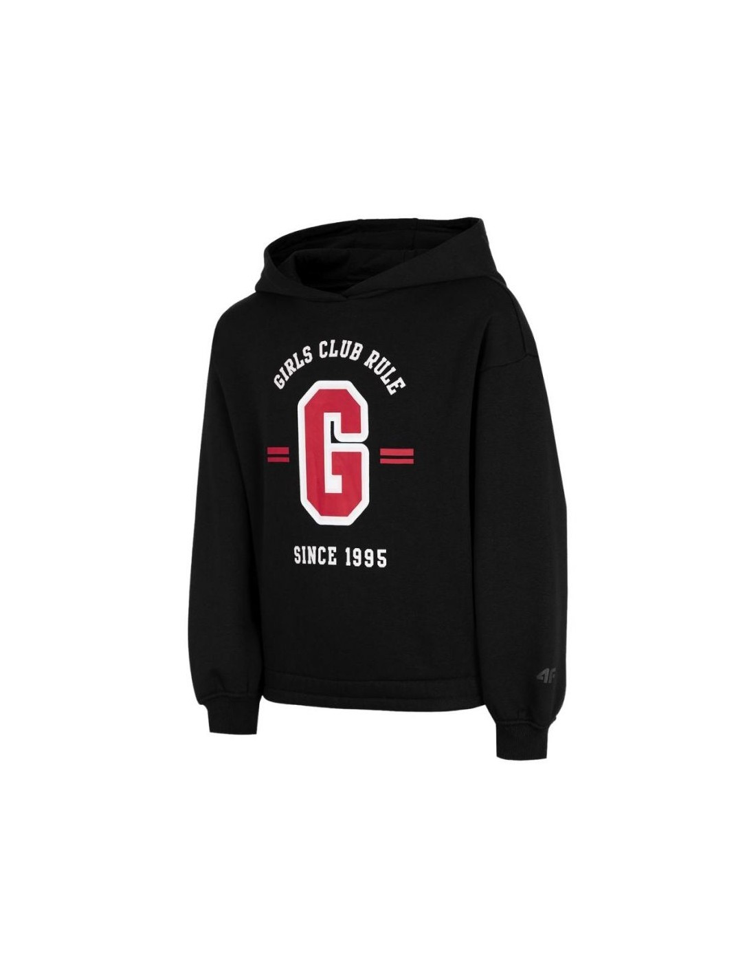 4F Παιδικό Φούτερ με Κουκούλα Μαύρο HJZ22-JBLD004-20S