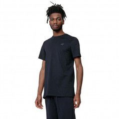 4F Ανδρικό T-shirt Navy Μπλε Μονόχρωμο H4Z22-TSM352-30S