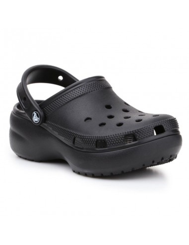 Crocs Classic Platform Clog Αντιολισθητικό Unisex Σαμπό Μαύρο
