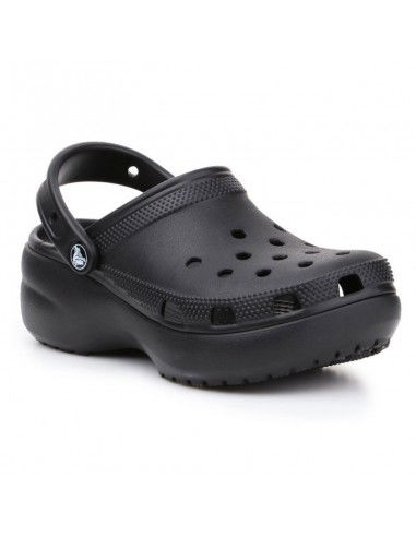 Crocs Classic Platform Clog Αντιολισθητικό Unisex Σαμπό Μαύρο