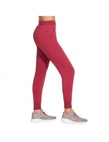 Skechers Restful Ψηλόμεσο Παντελόνι Γυναικείας Φόρμας με Λάστιχο Φούξια W03PT49-RAS