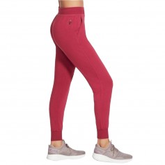 Skechers Restful Ψηλόμεσο Παντελόνι Γυναικείας Φόρμας με Λάστιχο Φούξια W03PT49-RAS