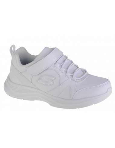 Skechers Αθλητικά Παιδικά Παπούτσια Running Glimmer Kicks School Struts Λευκά 81445L-WHT