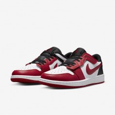 Jordan Air Jordan 1 Retro Low FlyEase Ανδρικά Sneakers White / Black / Gym Red DM1206-163