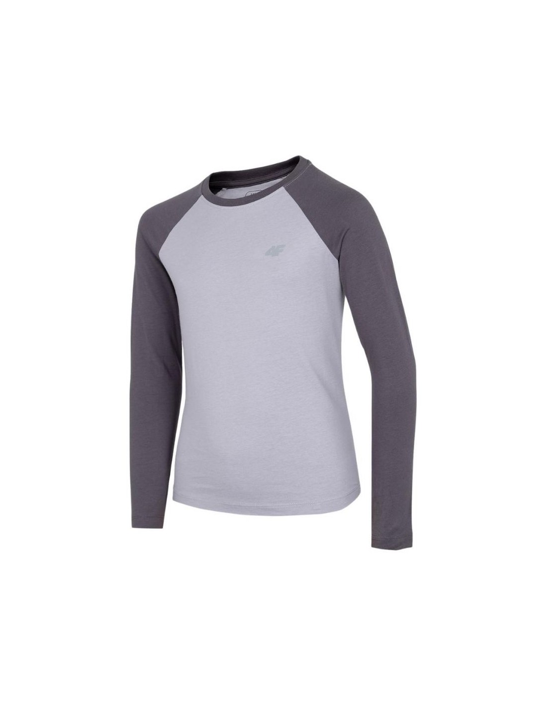 4F Παιδική Χειμερινή Μπλούζα Μακρυμάνικη Γκρι HJZ22-JTSDL001-23S