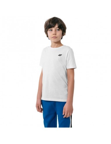4F Παιδικό T-shirt Λευκό HJL22-JTSM001-10S