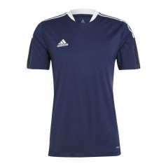Adidas Tiro 21 Training Jersey Αθλητικό Ανδρικό T-shirt Navy Μπλε με Λογότυπο GM7585