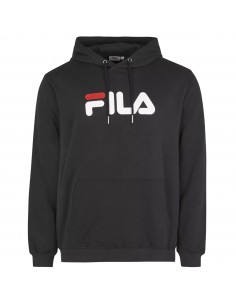 Fila Ανδρικό Φούτερ με Κουκούλα και Τσέπες Μαύρο FAU0090-80001