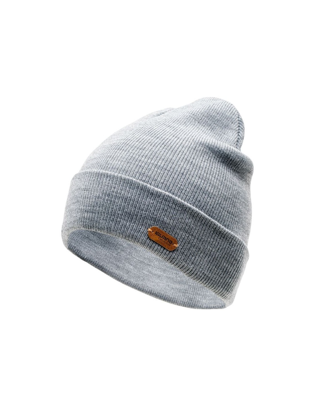 Iguana Iguana Seine Beanie Ανδρικός Σκούφος με Rib Πλέξη σε Γκρι χρώμα 92800187876