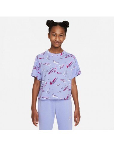 Nike Sportswear Παιδικό T-shirt Λιλά DV0568-569