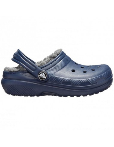 Crocs Παιδικές Παντόφλες Navy Μπλε Classic Lined 207009-459