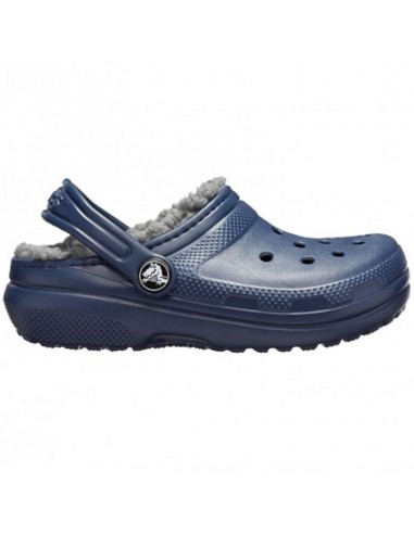 Crocs Παιδικές Παντόφλες Navy Μπλε Classic Lined 207009-459