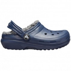 Crocs Παιδικές Παντόφλες Navy Μπλε Classic Lined 207009-459