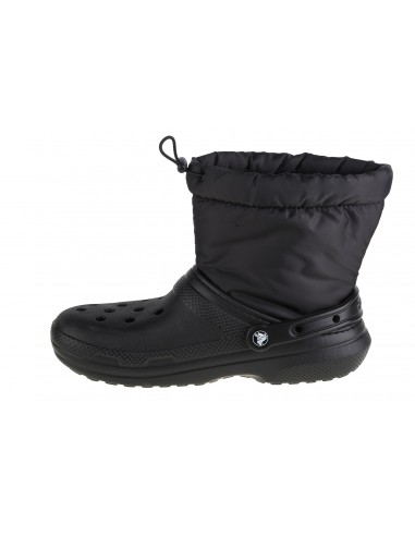 Crocs Classic Lined Neo Γυναικεία Μποτάκια με Γούνα Μαύρα 206630-060