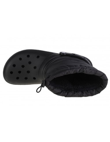 Crocs Classic Lined Neo Γυναικεία Μποτάκια με Γούνα Μαύρα 206630-060