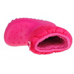 Crocs Classic Neo Puff Παιδικά Μποτάκια Χιονιού Φούξια 207683-6X0