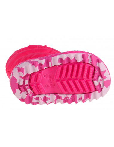 Crocs Classic Neo Puff Παιδικά Μποτάκια Χιονιού Φούξια 207683-6X0