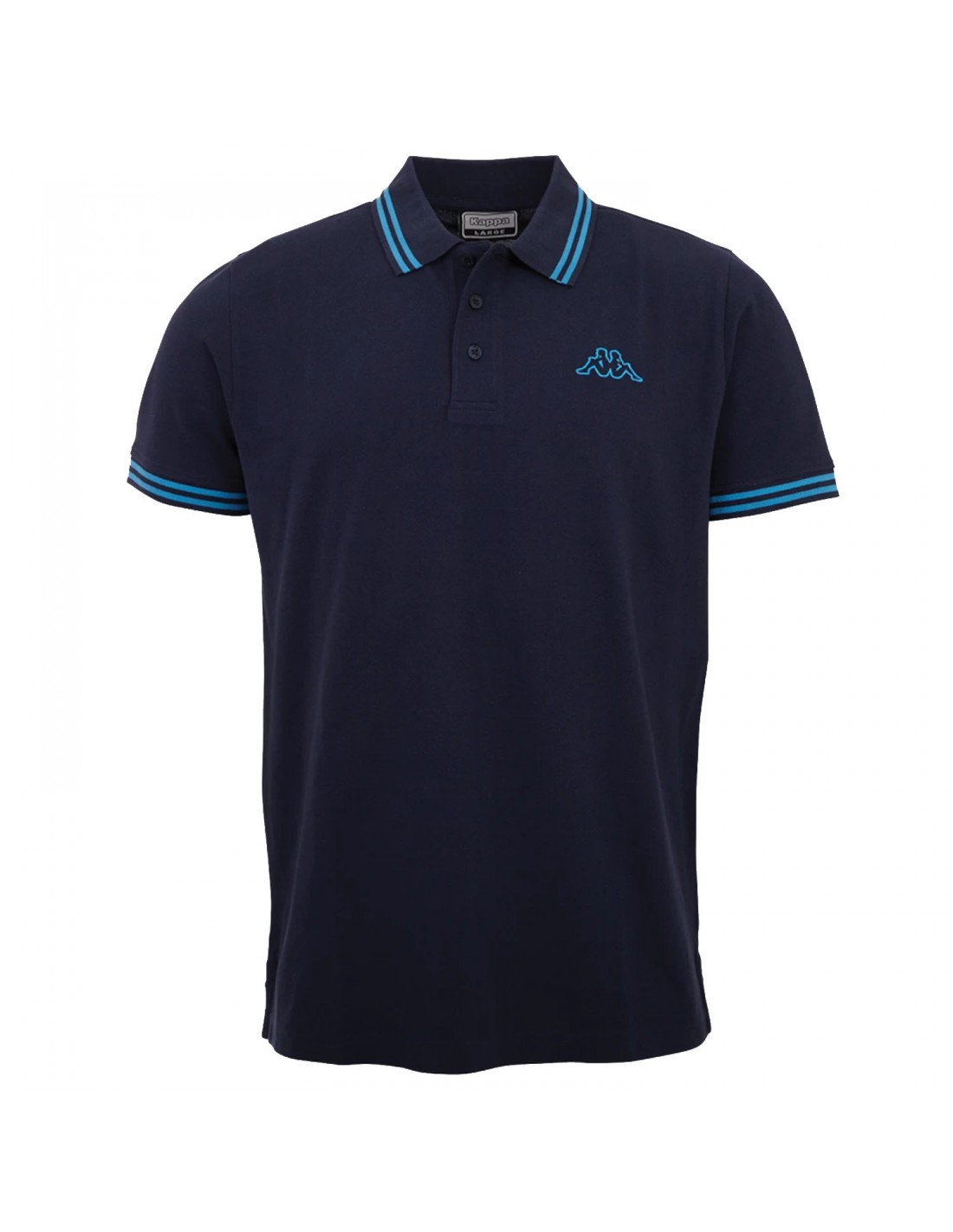 Kappa Kappa Ανδρική Μπλούζα Polo Κοντομάνικη Navy Μπλε 709361-19-4024