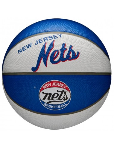 Wilson NBA Team Retro Brooklyn Nets Mini Μπάλα Μπάσκετ Indoor / Outdoor WTB3200XBBRO