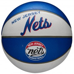 Wilson NBA Team Retro Brooklyn Nets Mini Μπάλα Μπάσκετ Indoor / Outdoor WTB3200XBBRO