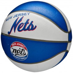 Wilson NBA Team Retro Brooklyn Nets Mini Μπάλα Μπάσκετ Indoor / Outdoor WTB3200XBBRO