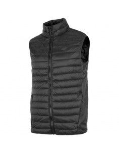 4F Αμάνικο Ανδρικό Μπουφάν Puffer Μαύρο H4Z22-KUMP001-20S