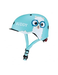 Globber Elite Lights 507-105 Παιδικό Κράνος για Ποδήλατο & Πατίνι Μπλε με Ενσωματωμένο Φωτάκι LED