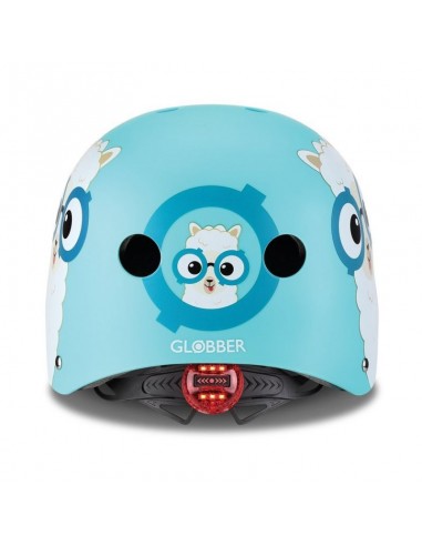 Globber Elite Lights 507-105 Παιδικό Κράνος για Ποδήλατο & Πατίνι Μπλε με Ενσωματωμένο Φωτάκι LED