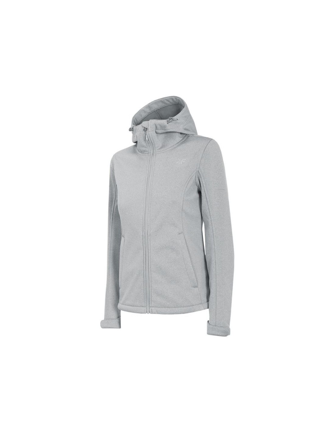 4F Γυναικείο Μπουφάν Γκρι H4Z22-SFD350-27M