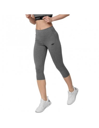 4F Training Γυναικείο Capri Κολάν Ψηλόμεσο Γκρι H4Z22-SPDF350-24M