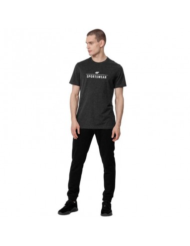 4F Ανδρικό T-shirt Γκρι με Στάμπα H4Z22-TSM354-23M