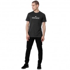 4F Ανδρικό T-shirt Γκρι με Στάμπα H4Z22-TSM354-23M