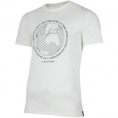 4F Ανδρικό T-shirt Λευκό με Στάμπα H4Z22-TSM026-11S