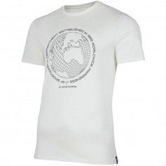4F Ανδρικό T-shirt Λευκό με Στάμπα H4Z22-TSM026-11S
