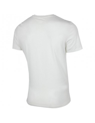 4F Ανδρικό T-shirt Λευκό με Στάμπα H4Z22-TSM026-11S