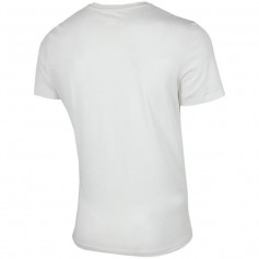4F Ανδρικό T-shirt Λευκό με Στάμπα H4Z22-TSM026-11S