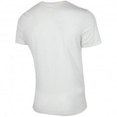 4F Ανδρικό T-shirt Λευκό με Στάμπα H4Z22-TSM026-11S