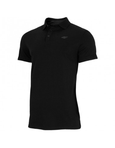 4F Ανδρικό T-shirt Polo Μαύρο H4Z22-TSM355-20S