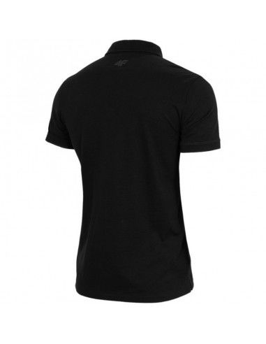 4F Ανδρικό T-shirt Polo Μαύρο H4Z22-TSM355-20S