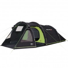 High Peak Σκηνή Camping Τούνελ Γκρι με Διπλό Πανί 4 Εποχών για 3 Άτομα 385x190x120εκ. 11535