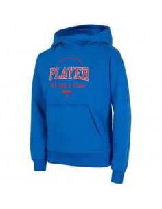 4F Παιδικό Φούτερ με Κουκούλα και Τσέπες Μπλε HJZ22-JBLM006-36S