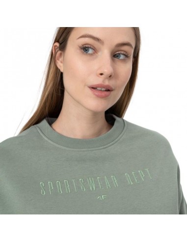 4F Γυναικείο Φούτερ Πράσινο H4Z22-BLD033-42S