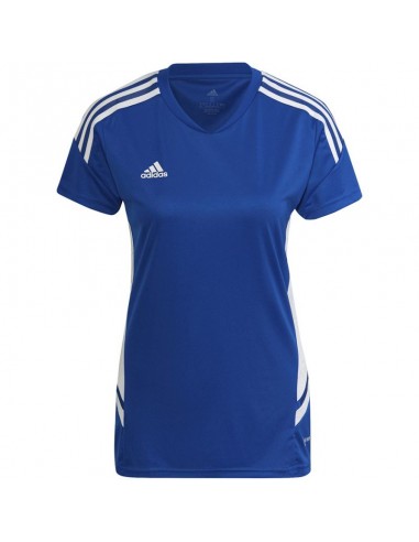 Adidas Condivo 22 Î“Ï…Î½Î±Î¹ÎºÎµÎ¯Î¿ Î‘Î¸Î»Î·Ï„Î¹ÎºÏŒ T-shirt Fast Drying Î¼Îµ V Î›Î±Î¹Î¼ÏŒÎºÎ¿ÏˆÎ· ÎœÏ€Î»Îµ HD4724