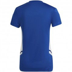 Adidas Condivo 22 Γυναικείο Αθλητικό T-shirt Fast Drying με V Λαιμόκοψη Μπλε HD4724